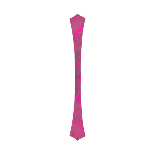 Chokore Striped Silk Reversible Cravat (Magenta)
