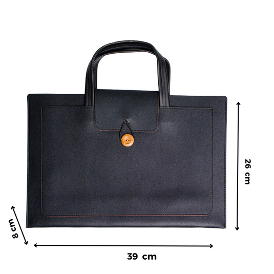 Chokore Chokore Large Luxury Leather Bag for Women (Black) 