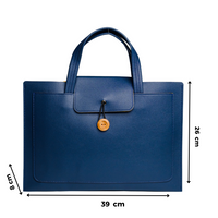 Chokore Chokore Large Luxury Vegan Leather Bag for Women (Blue)