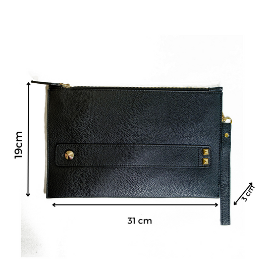 Chokore Chokore Vegan Leather Envelope Clutch (Black) 