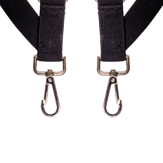 Chokore Chokore X-shaped Snap Hook Suspenders (Black) 
