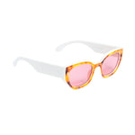 Chokore Chokore Purrfect Cat Eye Sunglasses with UV 400 Protection (White & Yellow) 