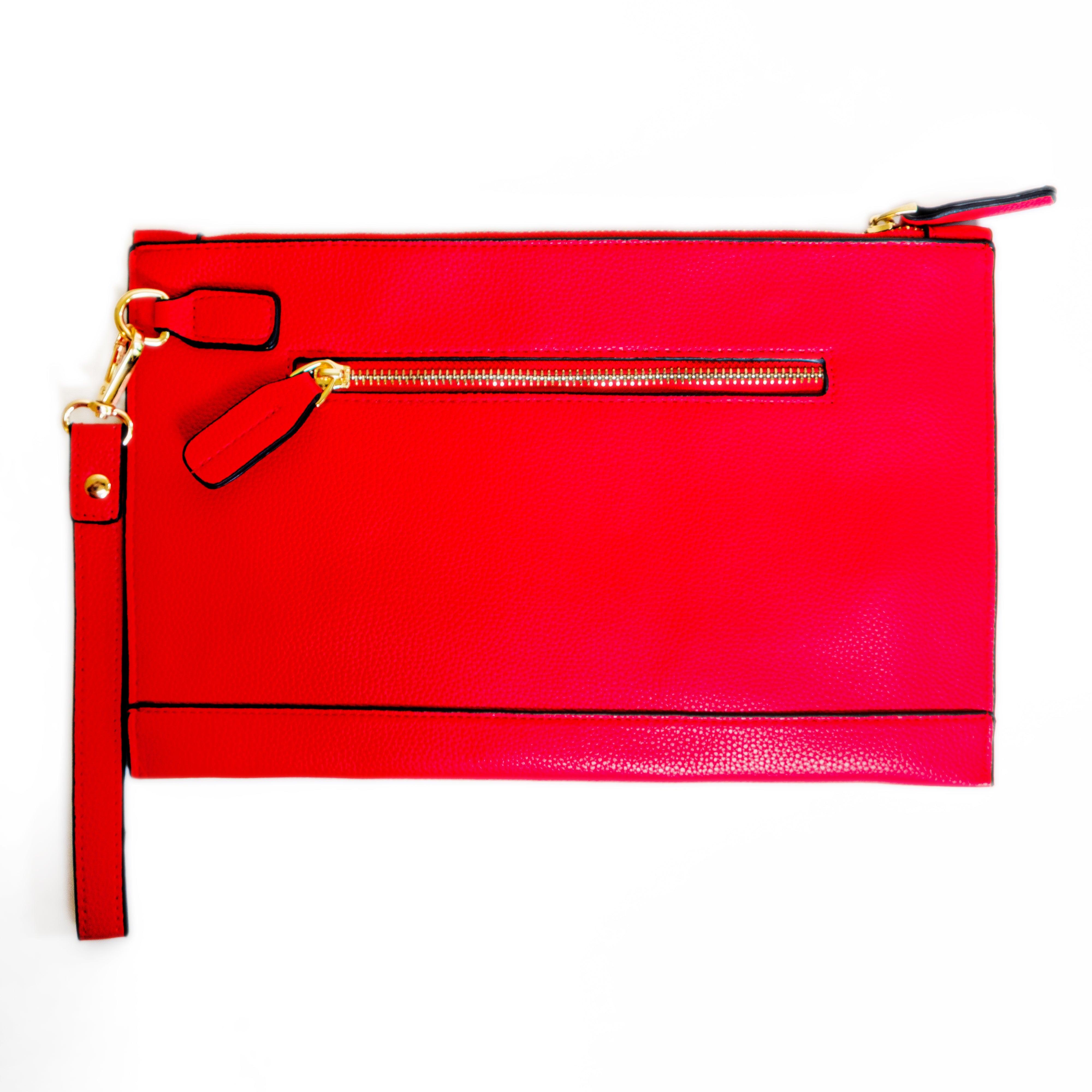 chokore Chokore Vegan Leather Envelope Clutch (Red)