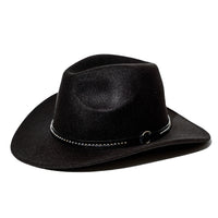 Chokore Chokore Cowboy Hat with Belt Band (Black)