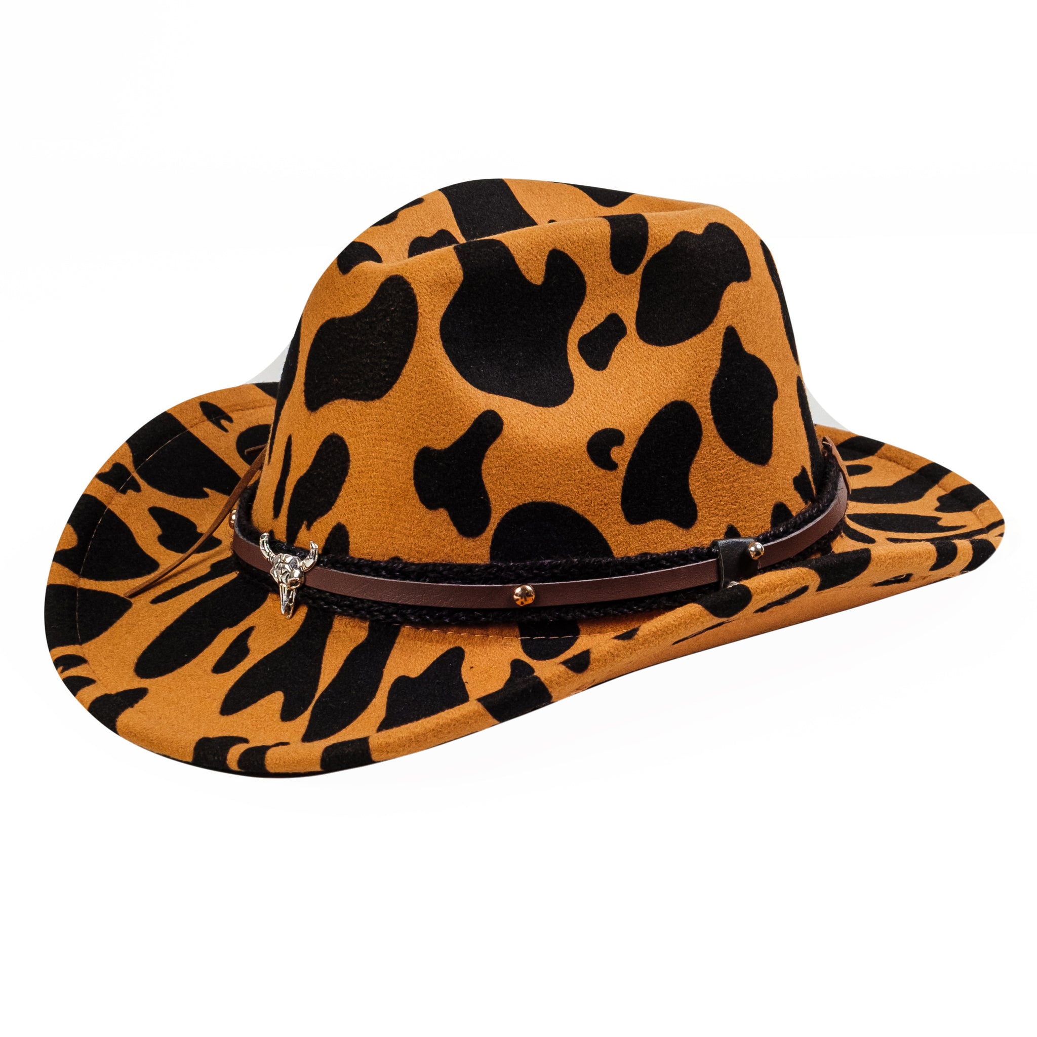Chokore Cow Print Cowboy Hat (Yellow)