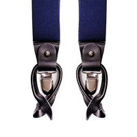 Chokore Chokore Y-shaped Plain Convertible Suspenders (Navy Blue)