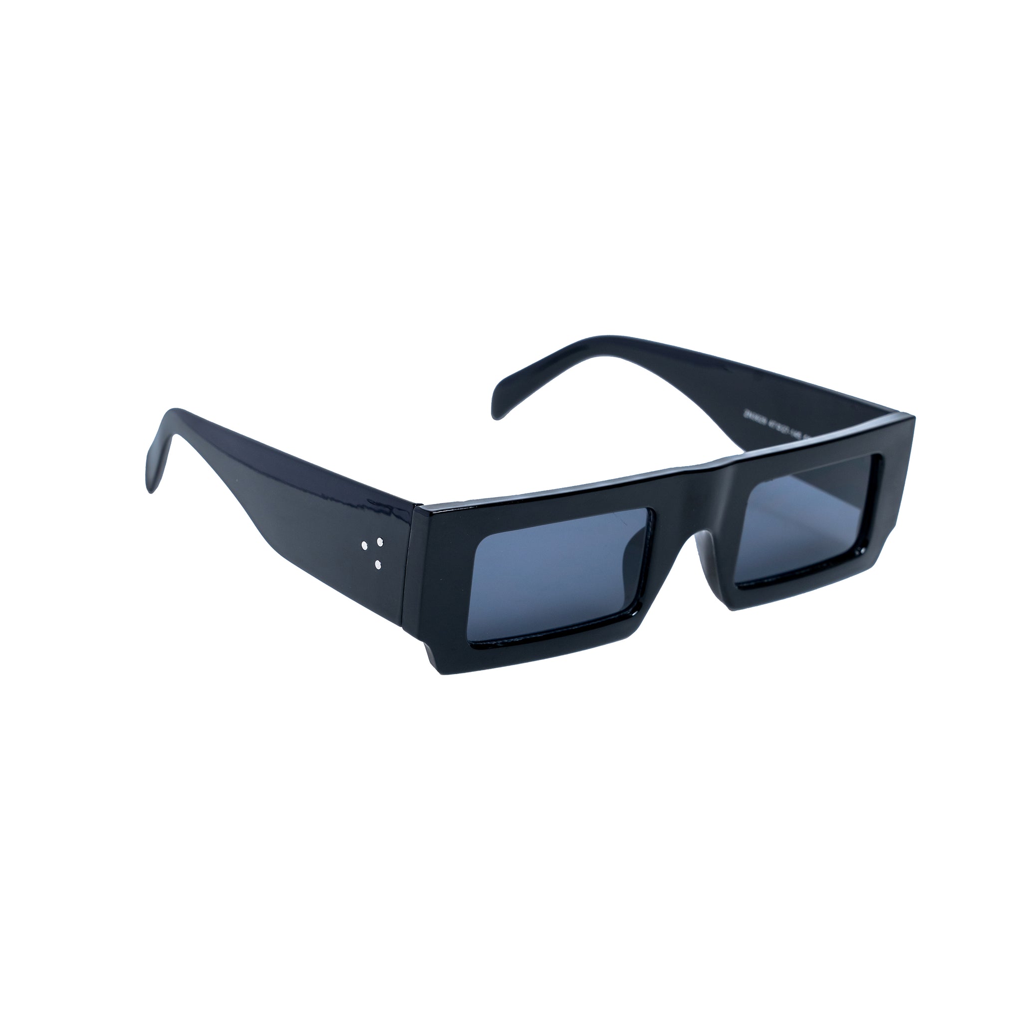 Chokore Thick Frame Rectangle Sunglasses (Black)