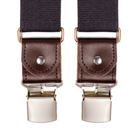 Chokore Chokore Y-shaped Elastic Suspenders for Men (Dark Gray)