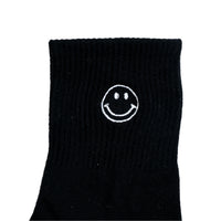 Chokore Chokore Embroidered Smiley Socks (Black)