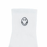 Chokore Chokore Embroidered Smiley Socks (White)