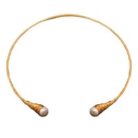 Chokore Chokore Freshwater Pearl Choker Necklace with wire detailing