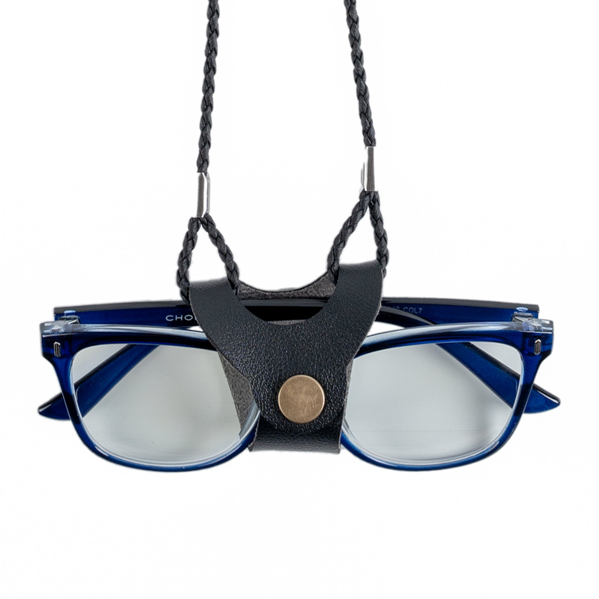 Chokore Leather Braided Eyeglass Cord/String (Black)