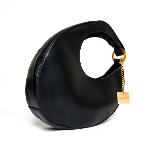 Chokore Crescent-shaped Shoulder Bag (Black)