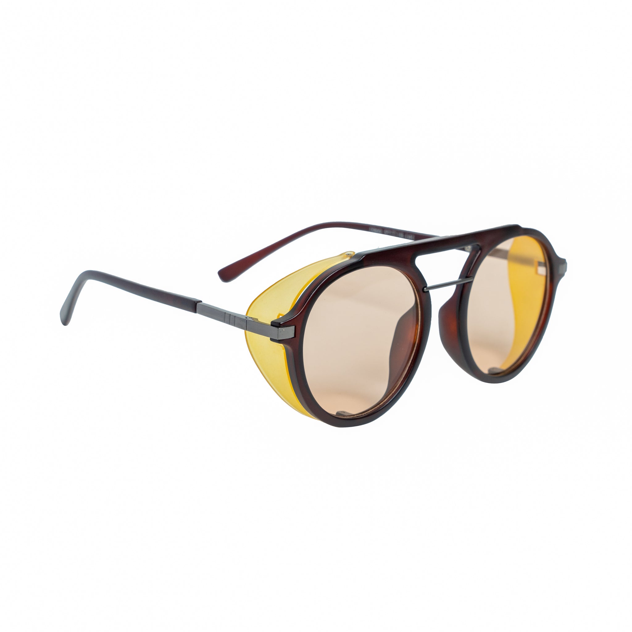 Chokore Bold Round-shaped Polarized Sunglasses (Yellow)