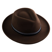Chokore Chokore Vintage Fedora Hat (Chocolate Brown)