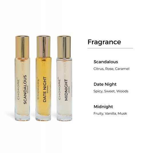 Scandalous Â· Date Night Â· Midnight | 3 x 15ml Perfume Combo For Women | (Evening / Night)