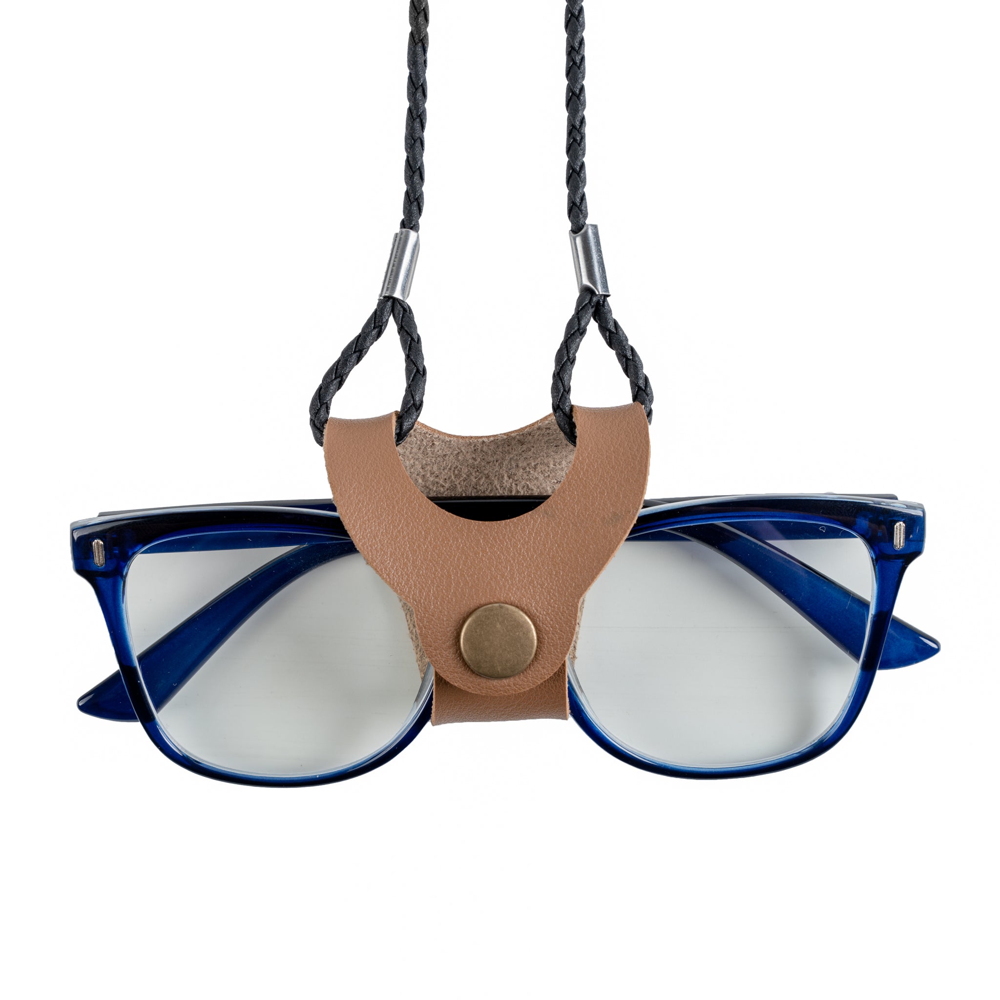 Chokore Leather Braided Eyeglass Cord/String (Brown)