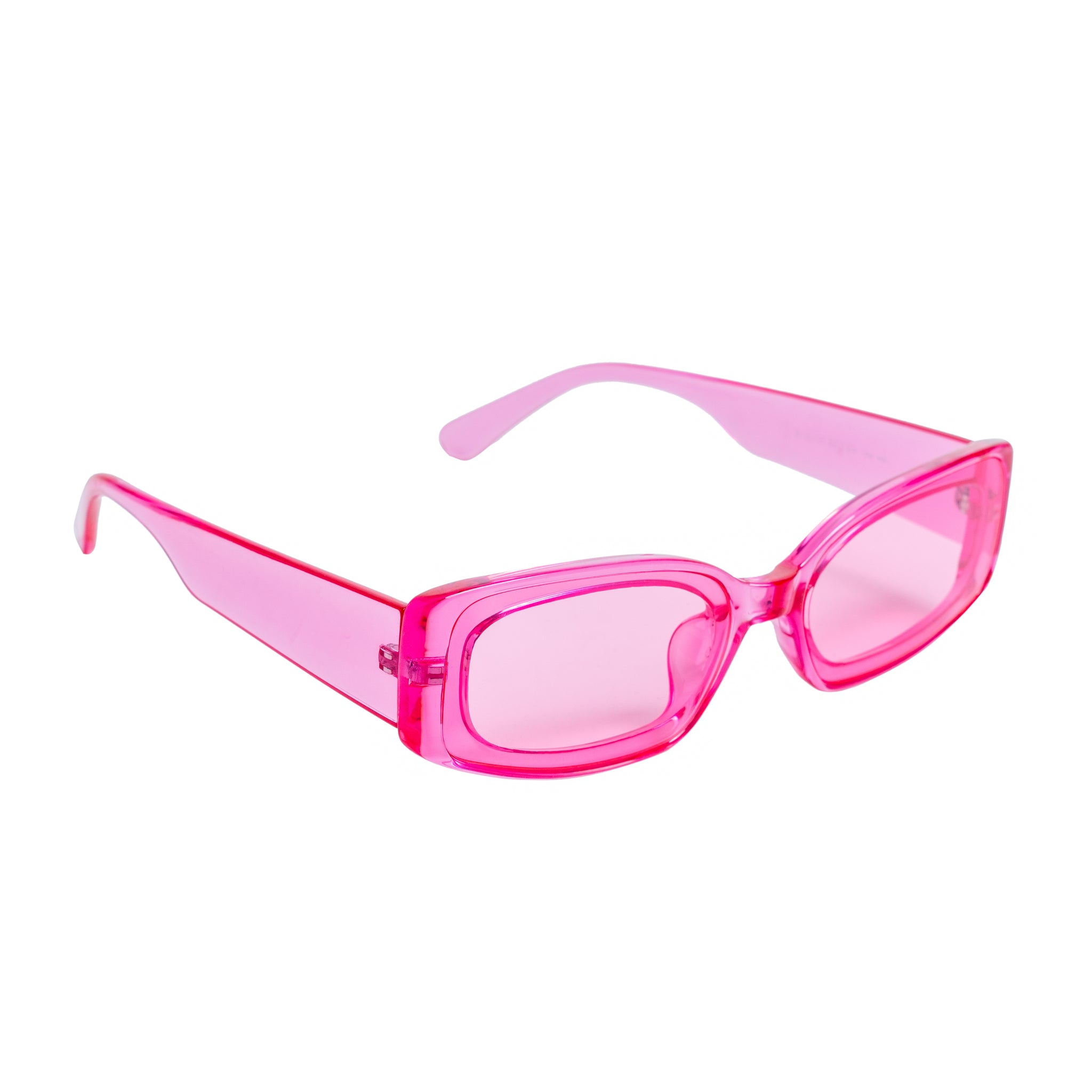 Chokore Rectangular UV-400 Protected Sunglasses (Pink)