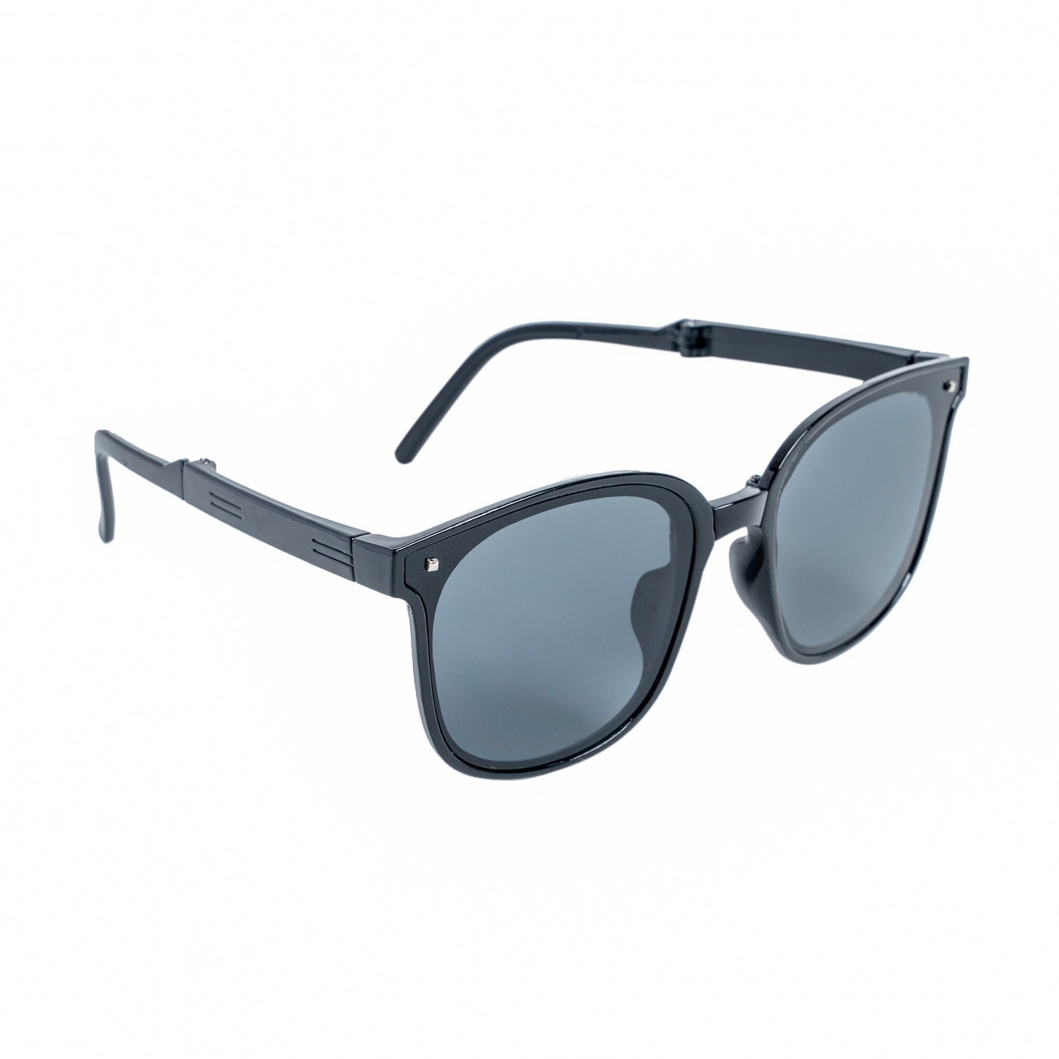 Chokore Stylish Folding Sunglasses with UV 400 Protection (Black)