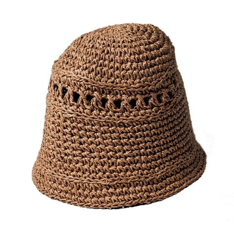 Chokore Crochet Cloche Hat (Brown) - Chokore Crochet Cloche Hat (Brown)