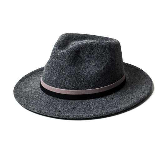 Chokore Vintage Fedora Hat (Dark Gray)