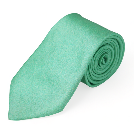 Chokore Sea Green Twill Silk Tie - Solids line
