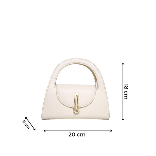 Chokore Chokore Sensational Handbag with Retro Lock (White) 