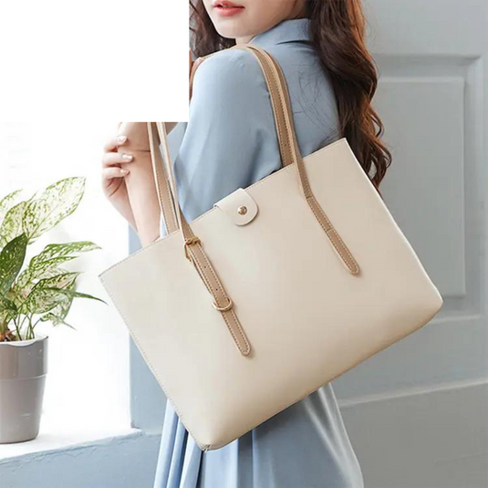 Chokore Chokore Large Adjustable Tote Bag with Laptop Sleeve (Khaki) 