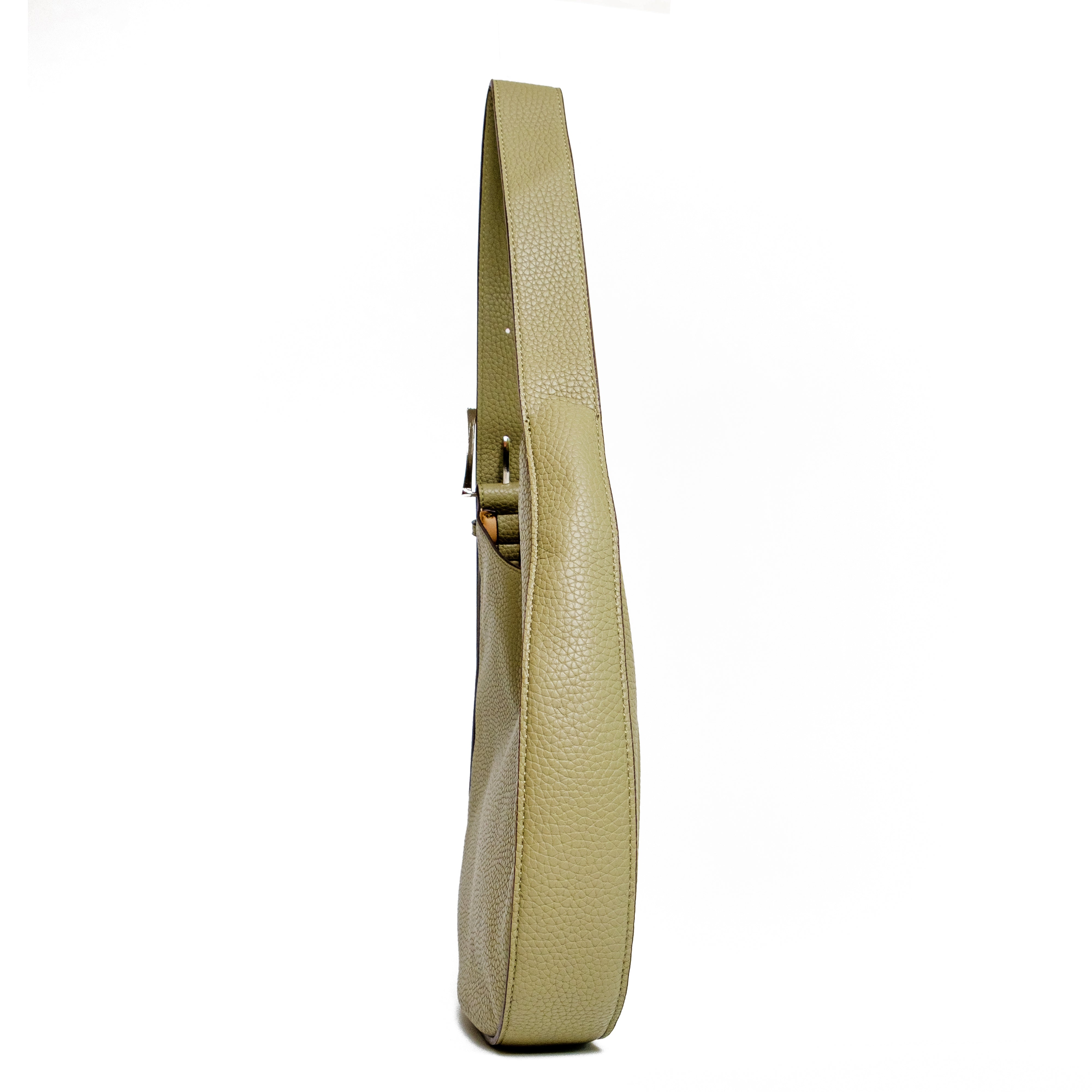 chokore Chokore Round Hobo Bag with Shoulder Belt (Green)