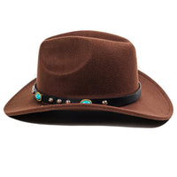 Chokore Chokore Cowboy Hat with Rhinestone Belt (Chocolate Brown)