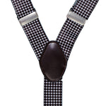Chokore Chokore Stretchy Y-shaped Suspenders with 6-clips (Black & White) 