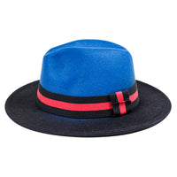 Chokore Chokore Double-tone Ombre Fedora Hat (Blue & Black)