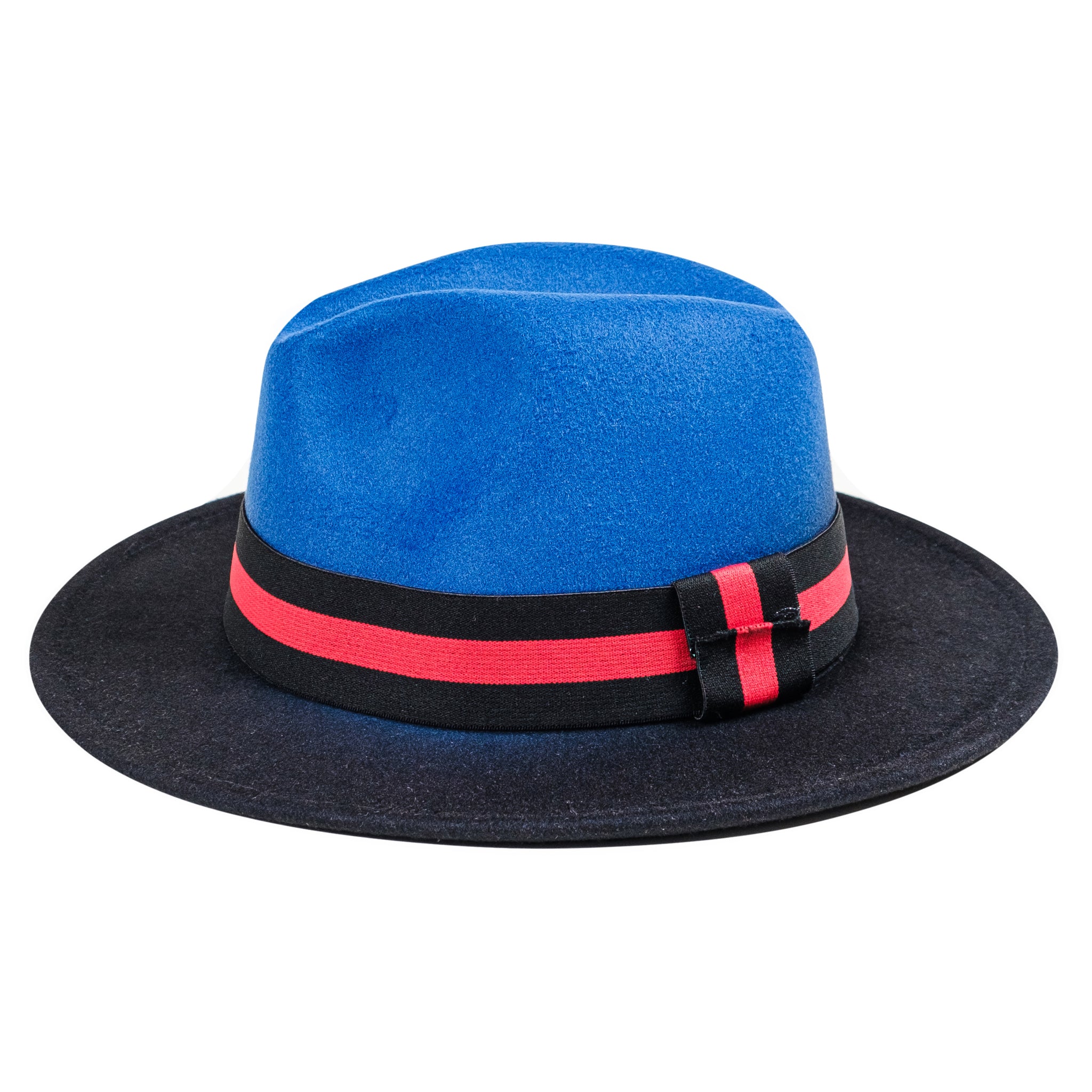 Chokore Double-tone Ombre Fedora Hat (Blue & Black)