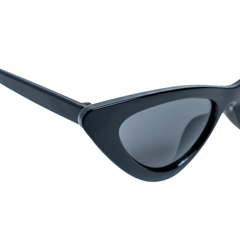 Chokore Retro Cat-Eye Sunglasses with UV 400 Protection (Black) - Chokore Retro Cat-Eye Sunglasses with UV 400 Protection (Black)