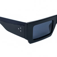 Chokore Chokore Thick Frame Rectangle Sunglasses (Black)