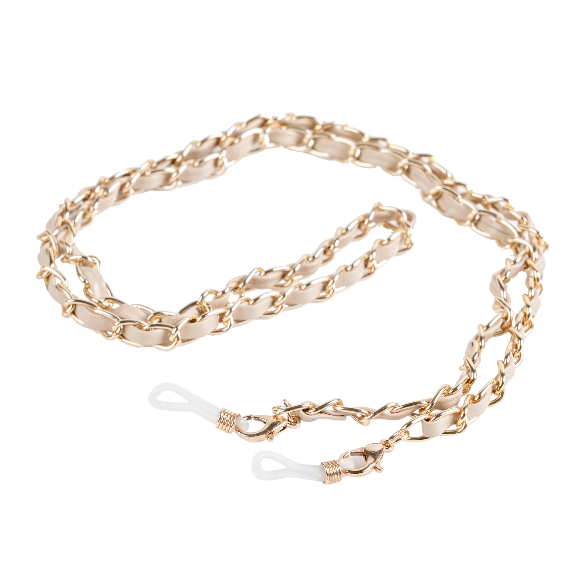 Chokore Braided Glass Chain (Khaki & Gold)