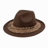 Chokore Chokore Boho Style Fedora Hat (Chocolate Brown)