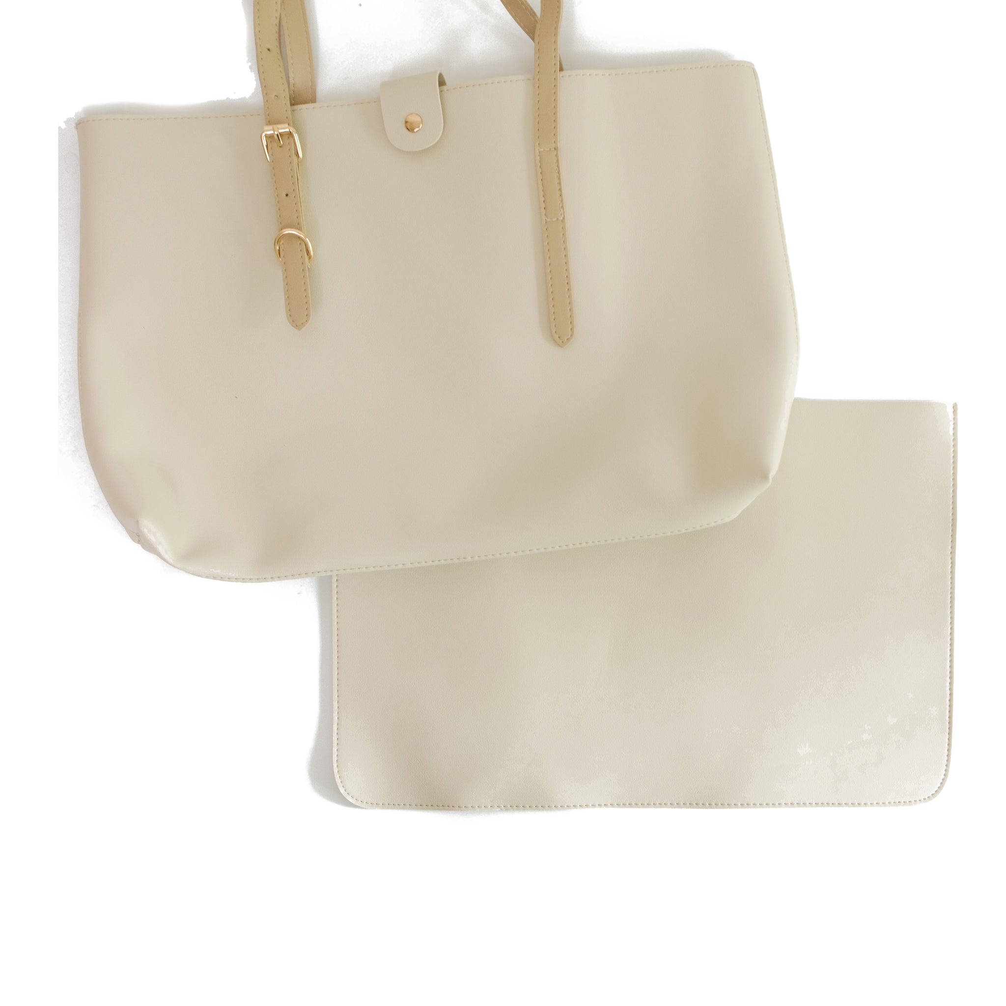 Chokore Large Adjustable Tote Bag with Laptop Sleeve (Khaki)