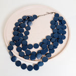 Chokore Chokore Bohemian Necklace with Wooden Beads (Blue) 