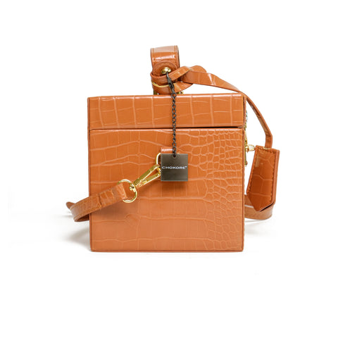 Chokore Box Handbag (Brown) - Chokore Box Handbag (Brown)