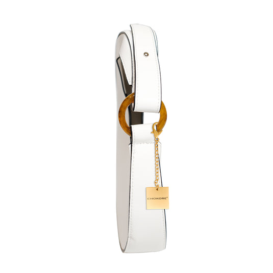Chokore Chokore Crescent-shaped Shoulder Bag (White) 