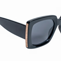 Chokore Chokore Vintage Square Lens Thick Sunglasses with UV 400 Protection (Black)