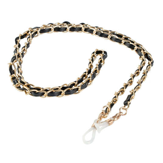 Chokore Braided Glass Chain (Black & Gold)