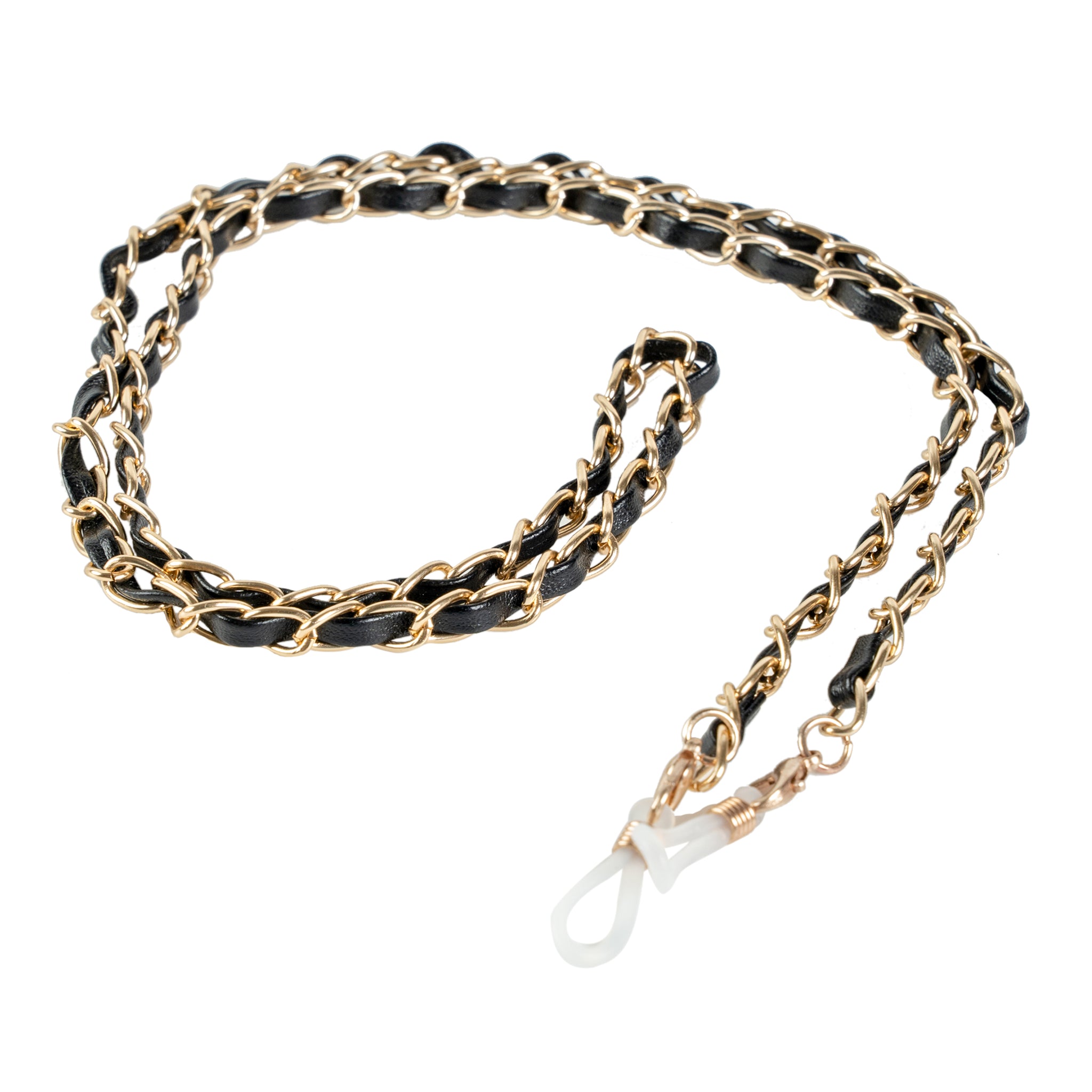 Chokore Braided Glass Chain (Black & Gold)