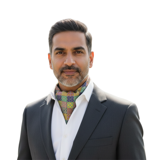 Chokore Geometric Multicolor Reversible Cravat