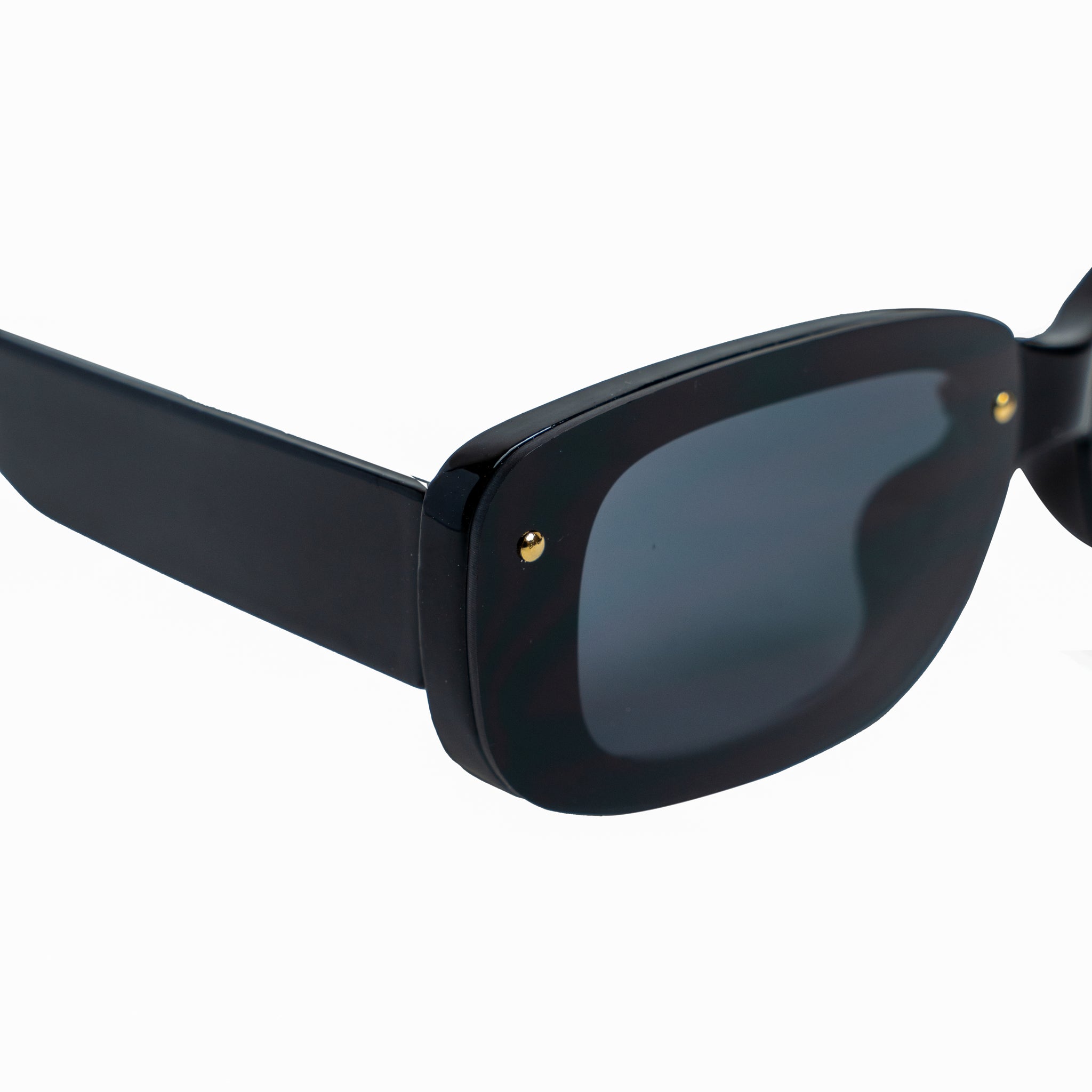 Chokore Rectangular Sunglasses with UV 400 Protection (Black)