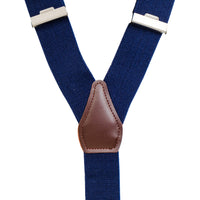 Chokore Chokore Y-shaped Elastic Suspenders for Men (Navy Blue)