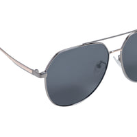 Chokore Chokore Classic Aviator Sunglasses (Black & Silver)