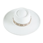 Chokore Chokore Retro Concave Fedora Hat (White) 