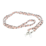 Chokore Chokore Braided Glass Chain (Pink & Silver) 